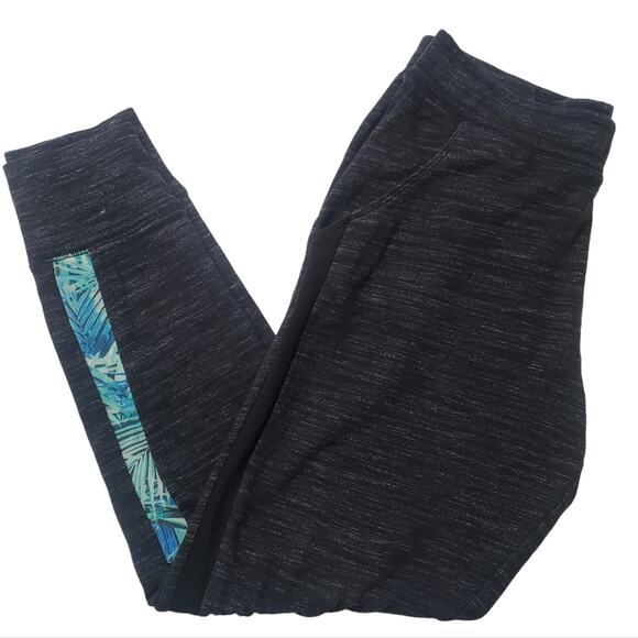PINK Victoria's Secret Black Fleece Yoga Athleisure Joggers Size Medium - Picture 1 of 7